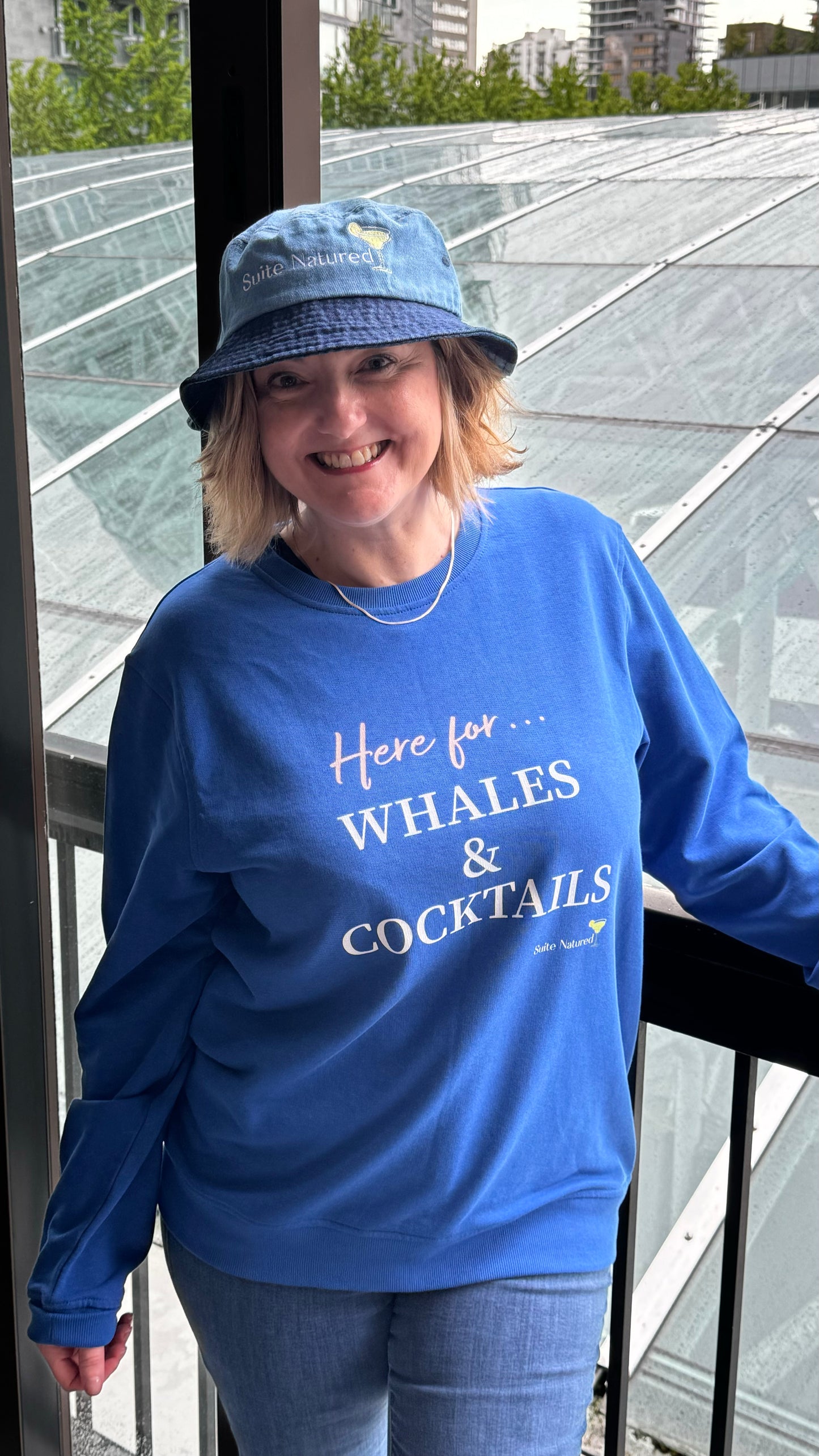 Alaska Collection - Whales & Cocktails - Unisex Organic Sweatshirt