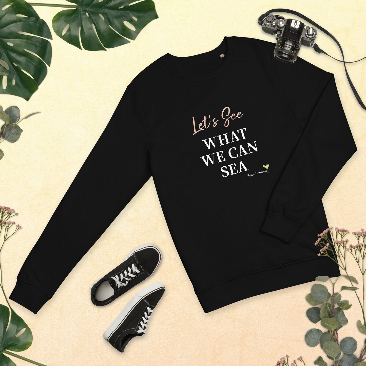 Catchphrase Collection - Let's See What We Can Sea - Unisex Organic Sweatshirt