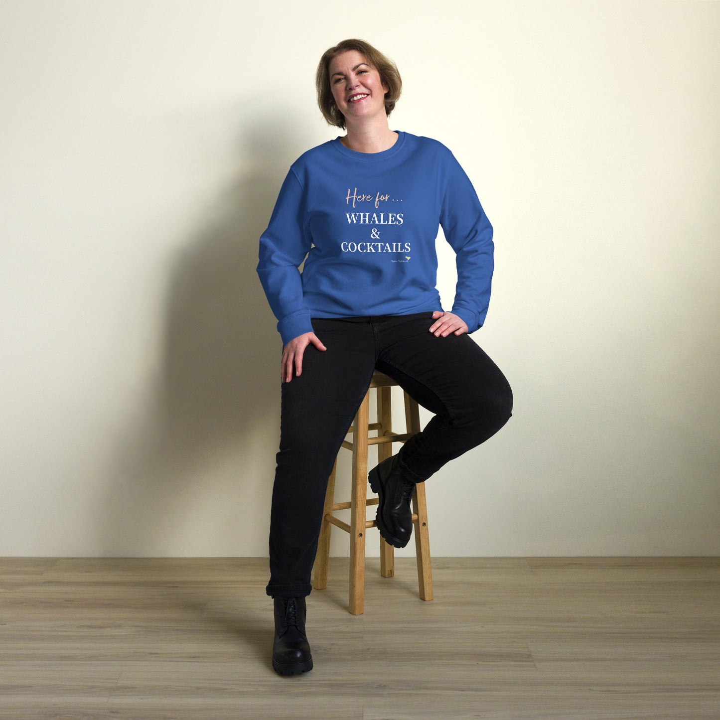 Alaska Collection - Whales & Cocktails - Unisex Organic Sweatshirt