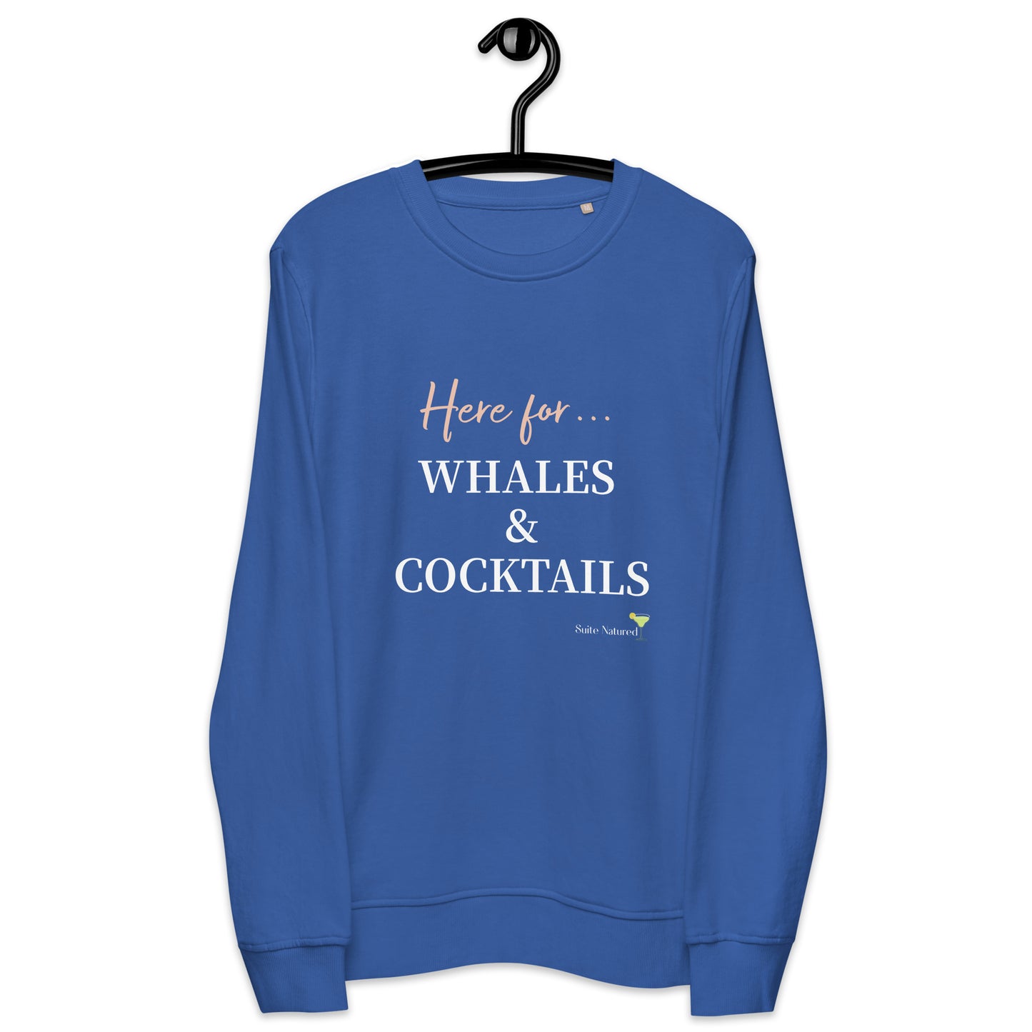 Alaska Collection - Whales & Cocktails - Unisex Organic Sweatshirt