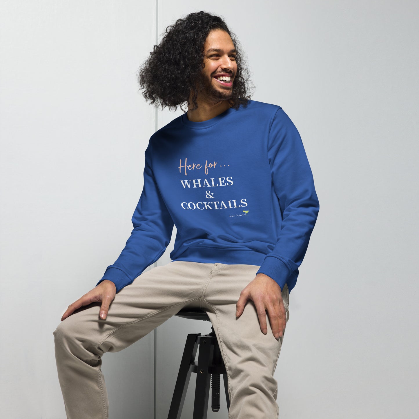 Alaska Collection - Whales & Cocktails - Unisex Organic Sweatshirt