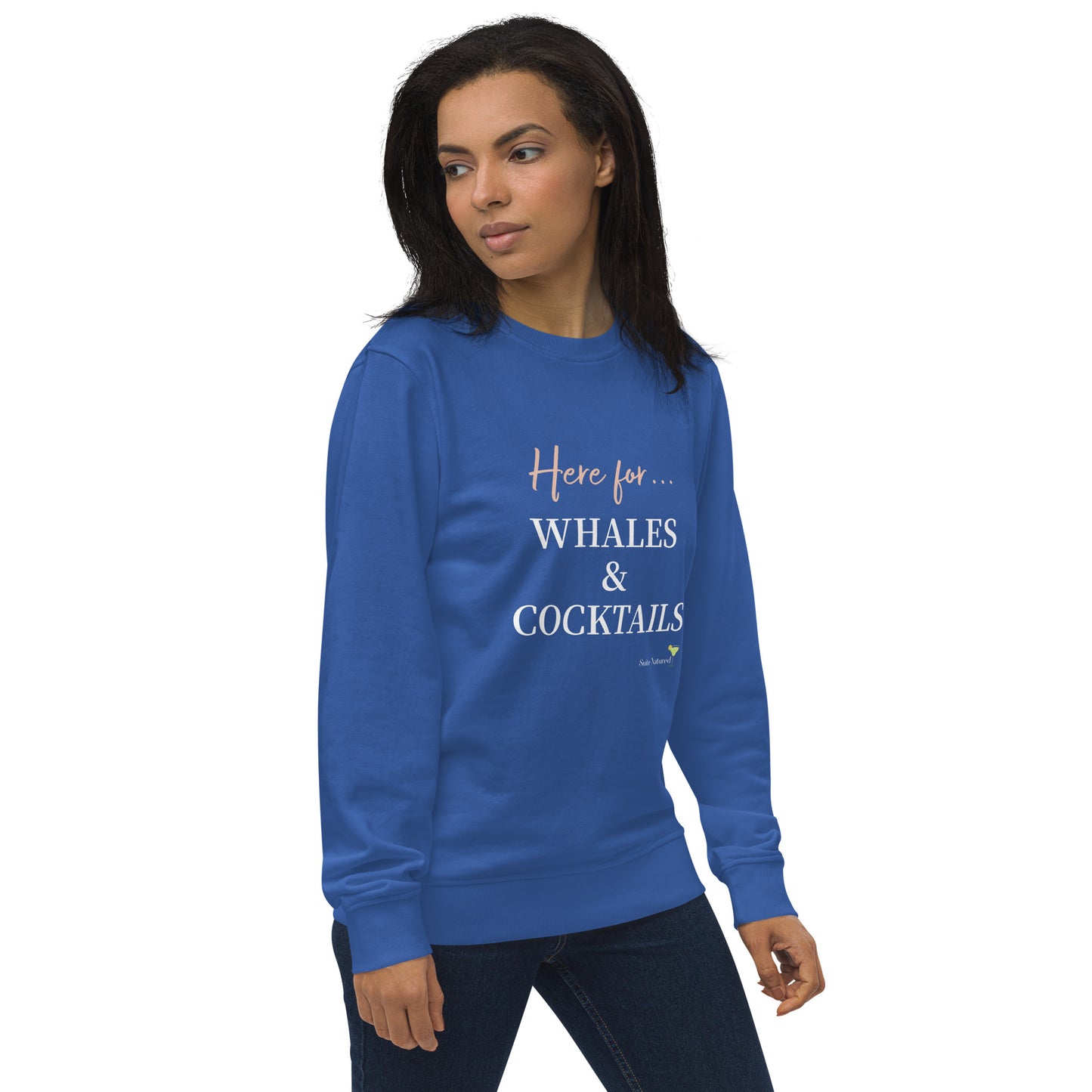 Alaska Collection - Whales & Cocktails - Unisex Organic Sweatshirt