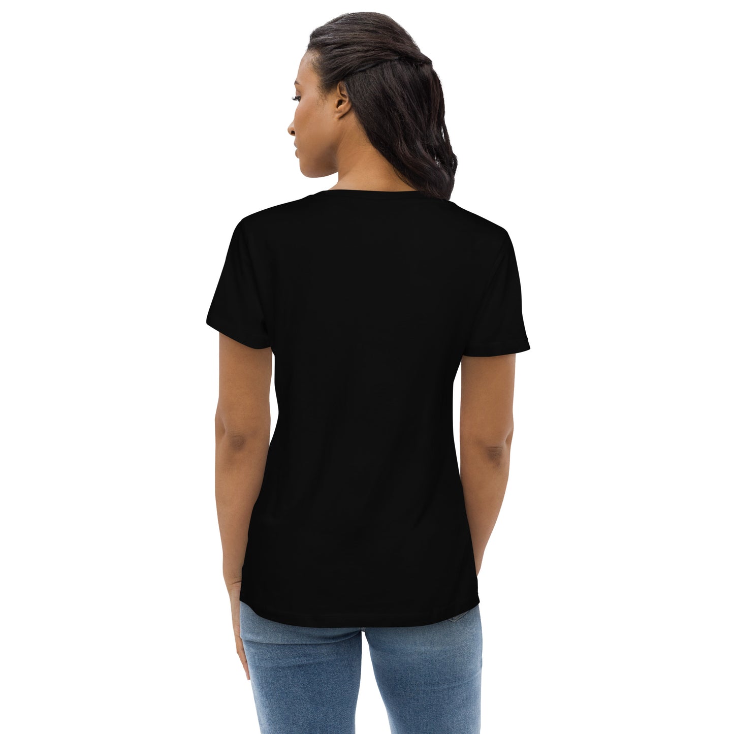 Alaska Collection - Here For The Whales - Women's Fitted Eco Tee