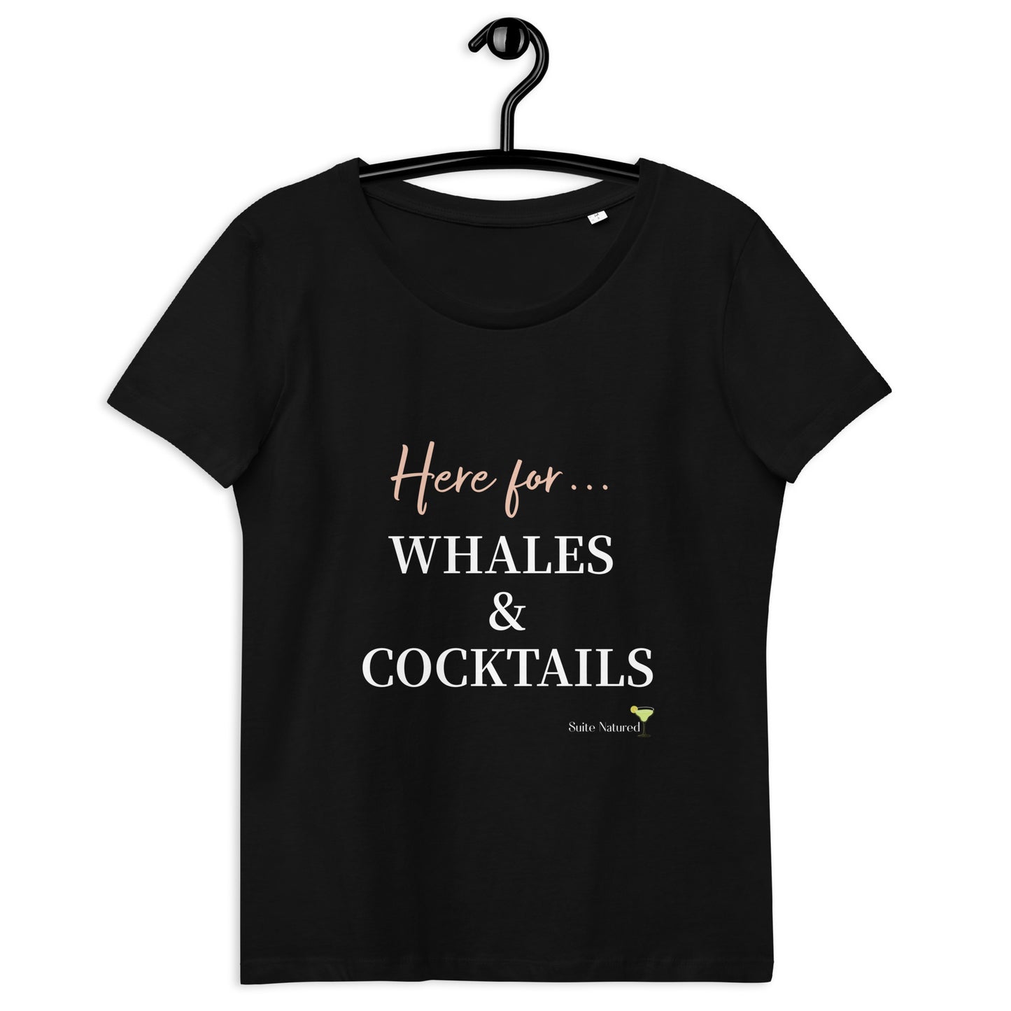 Alaska Collection - Here For The Whales - Women's Fitted Eco Tee